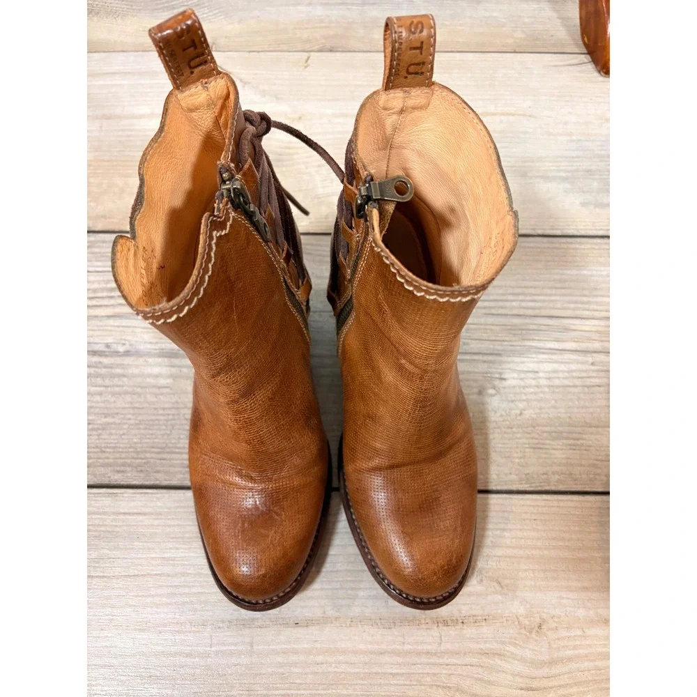 Bed Stü Cobbler Blair Leather Boots Women's 7 Western‎ Boho Cowgirl Casual